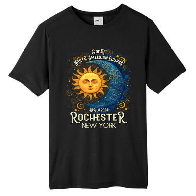 Rochester New York 2024 Total Solar Eclipse April 8 Souvenir Tall Fusion ChromaSoft Performance T-Shirt