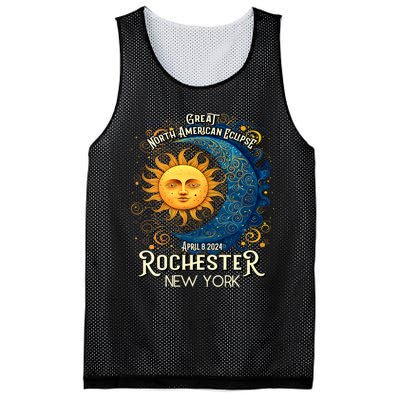 Rochester New York 2024 Total Solar Eclipse April 8 Souvenir Mesh Reversible Basketball Jersey Tank