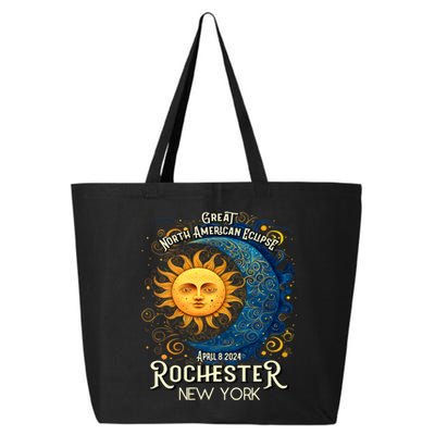 Rochester New York 2024 Total Solar Eclipse April 8 Souvenir 25L Jumbo Tote