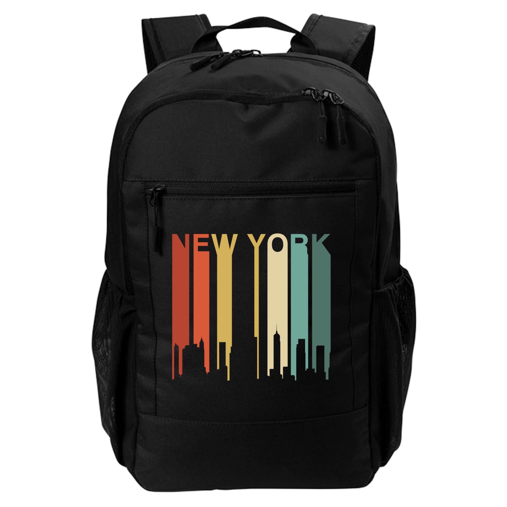 Retro New York Vintage City Urban Skyline Nyc Ny Architect Great Gift Backpack