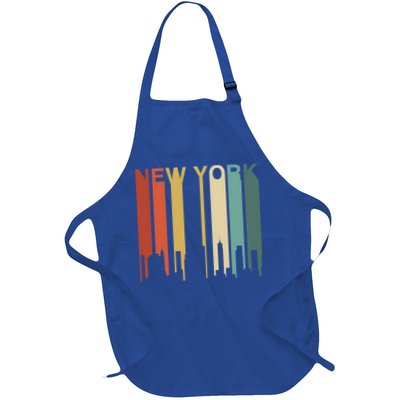 Retro New York Vintage City Urban Skyline Nyc Ny Architect Great Gift Apron