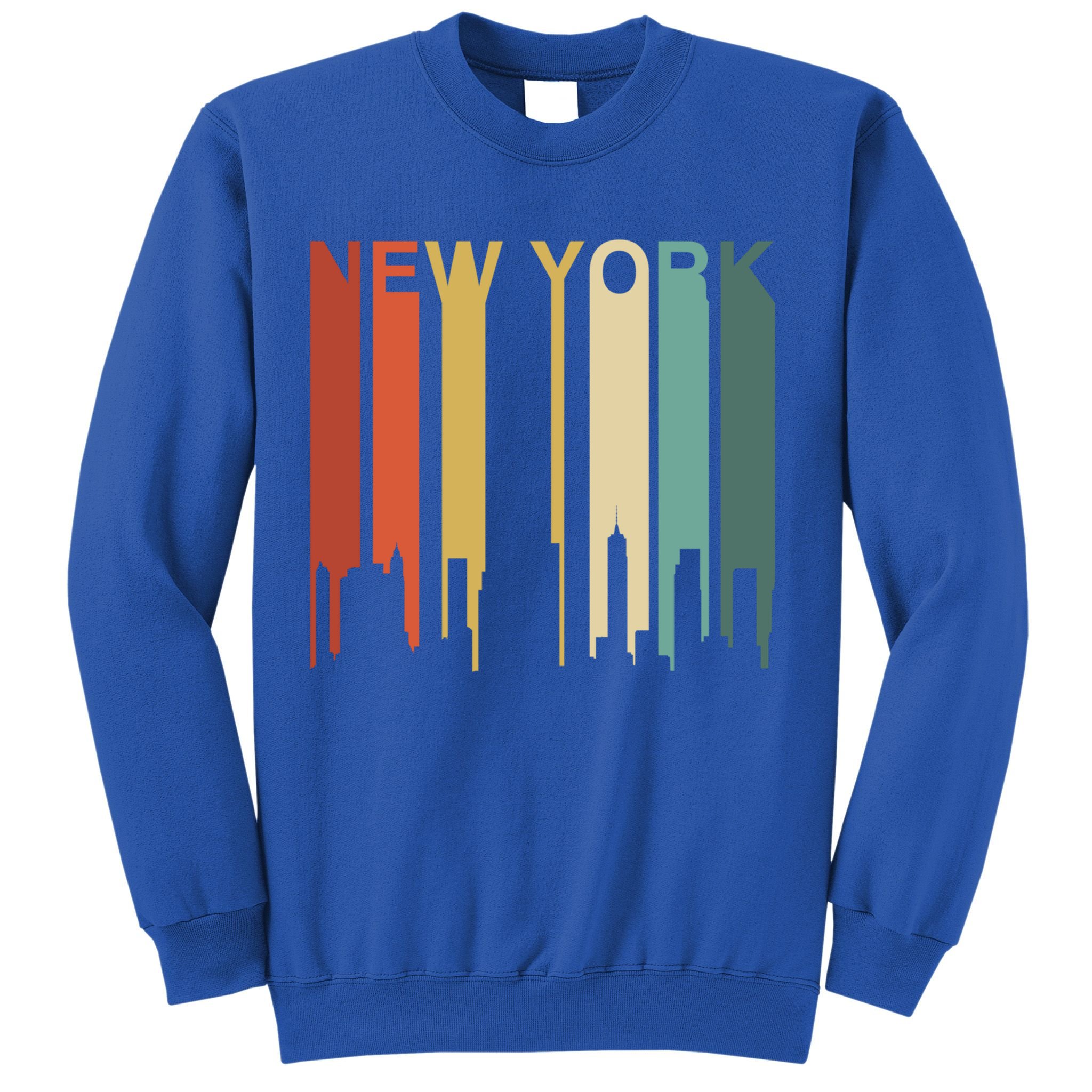Retro New York Vintage City Urban Skyline Nyc Ny Architect Great Gift Sweatshirt