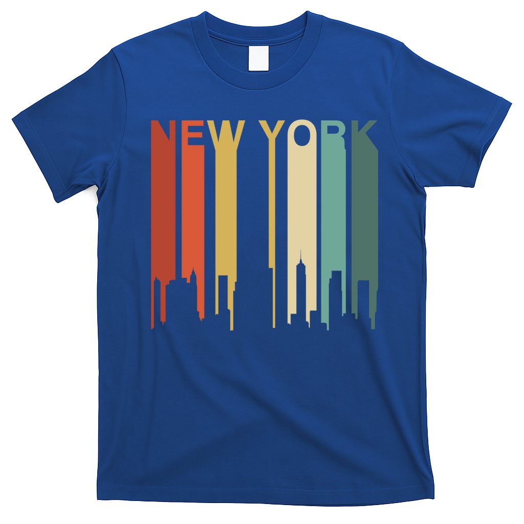 Retro New York Vintage City Urban Skyline Nyc Ny Architect Great Gift T-Shirt
