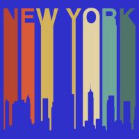 Retro New York Vintage City Urban Skyline Nyc Ny Architect Great Gift Baby Bodysuit