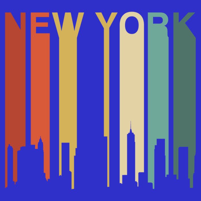 Retro New York Vintage City Urban Skyline Nyc Ny Architect Great Gift Baby Bodysuit