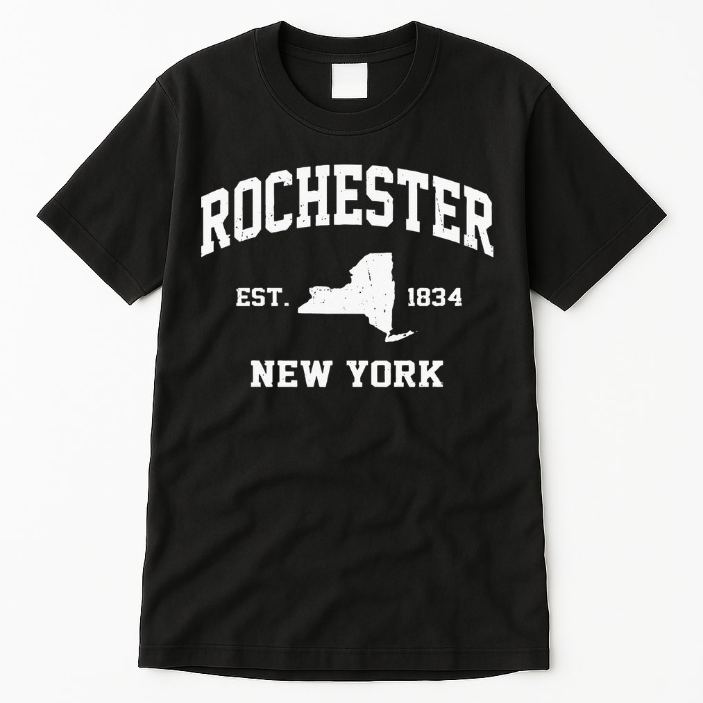 Rochester New York NY Vintage State Athletic Style Tall T-Shirt