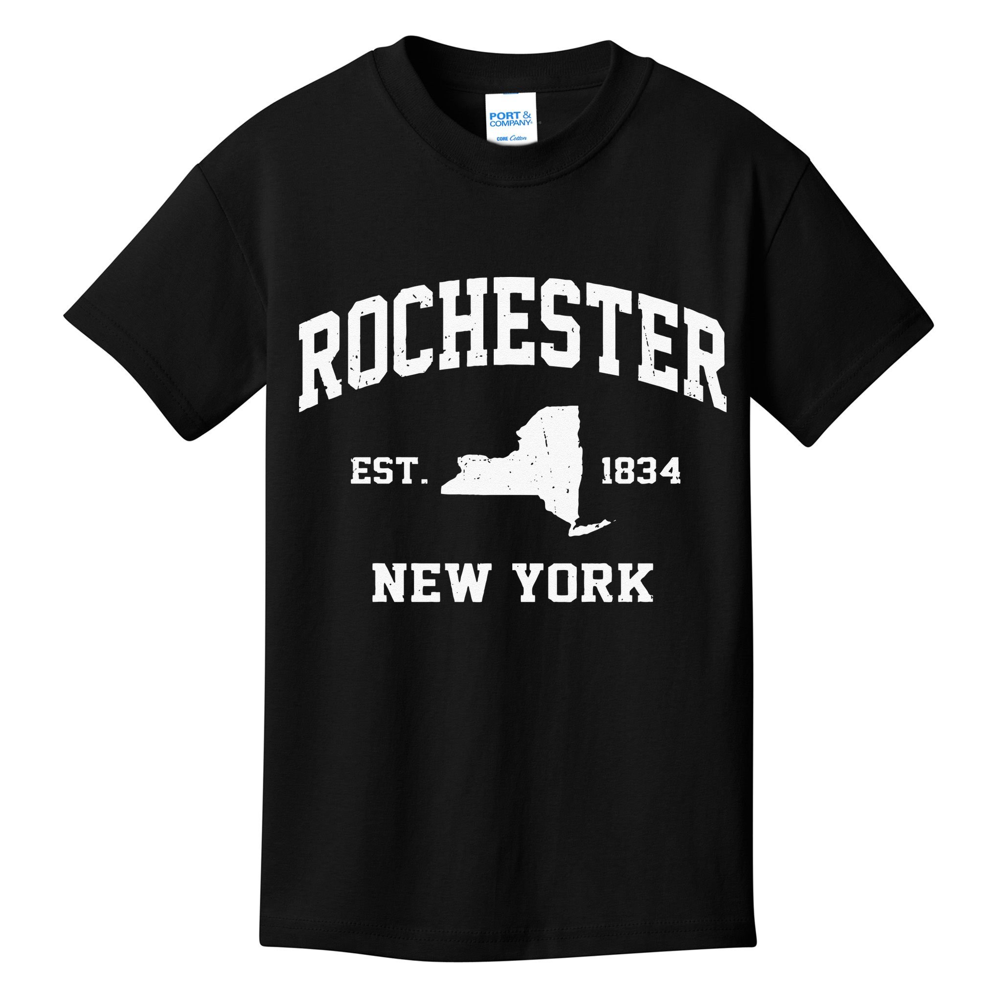 Rochester New York NY Vintage State Athletic Style Kids T-Shirt