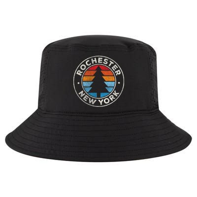 Rochester New York Ny Vintage Graphic Retro 70s Great Gift Cool Comfort Performance Bucket Hat