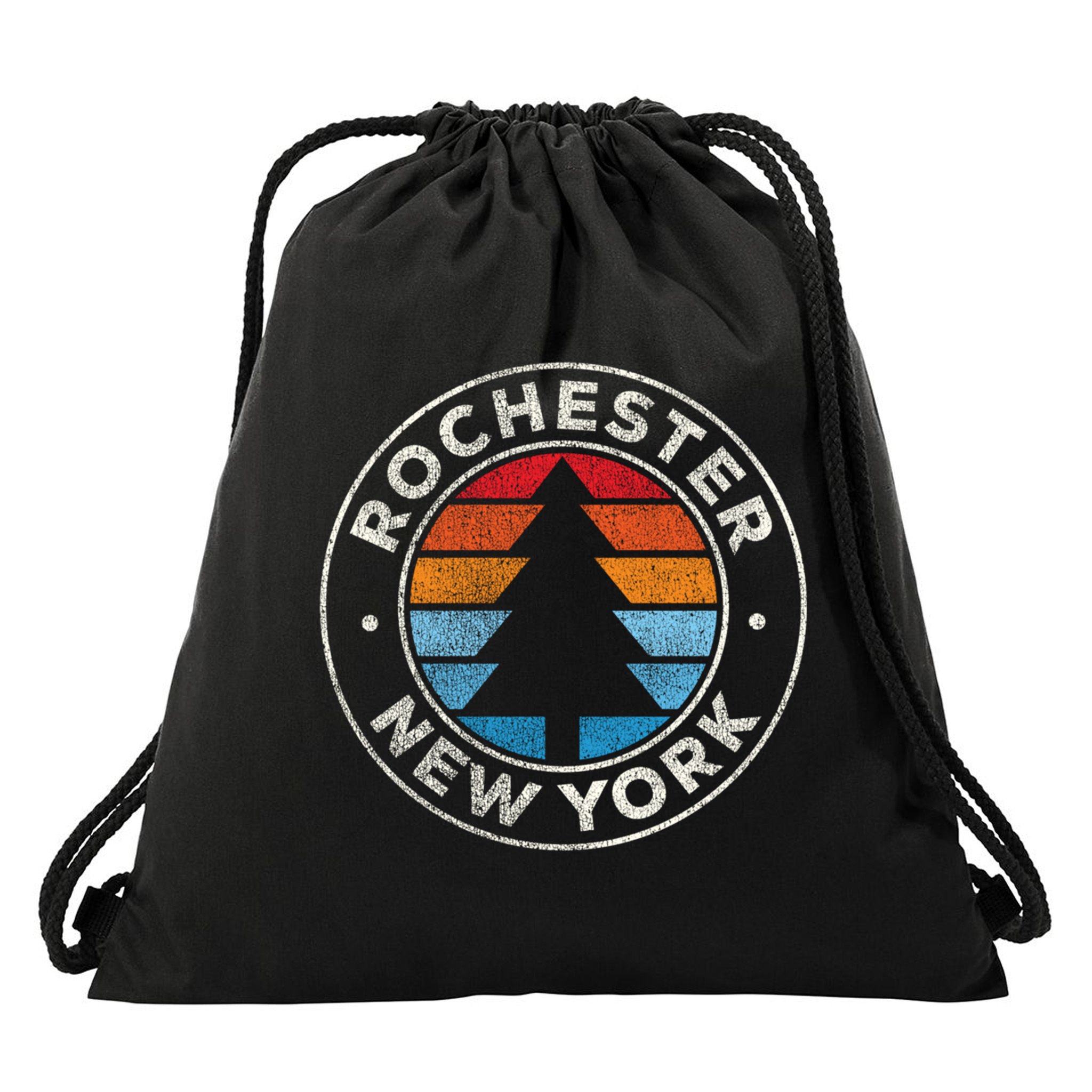 Rochester New York Ny Vintage Graphic Retro 70s Great Gift Drawstring Bag