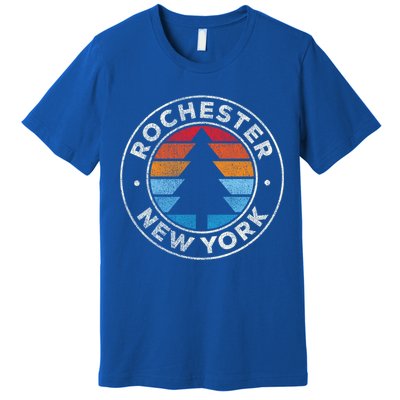 Rochester New York Ny Vintage Graphic Retro 70s Great Gift Premium T-Shirt