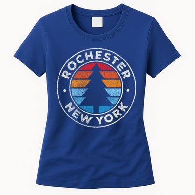 Rochester New York Ny Vintage Graphic Retro 70s Great Gift Womens T-Shirt