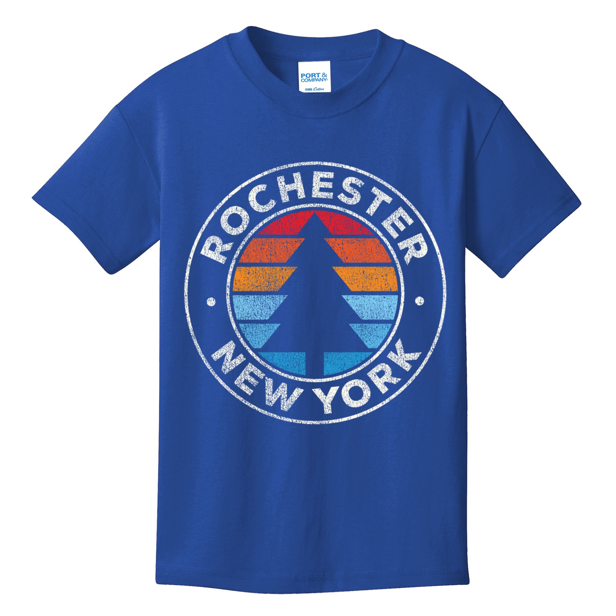 Rochester New York Ny Vintage Graphic Retro 70s Great Gift Kids T-Shirt