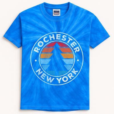 Rochester New York Ny Vintage Graphic Retro 70s Great Gift Kids Tie-Dye T-Shirt