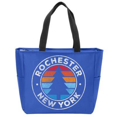 Rochester New York Ny Vintage Graphic Retro 70s Great Gift Zip Tote Bag