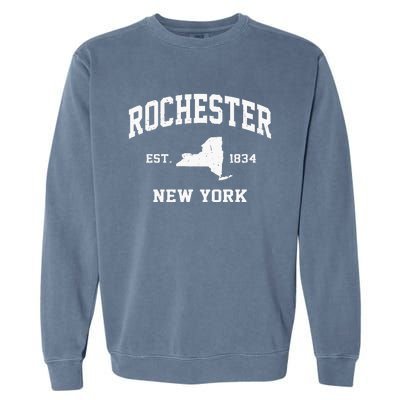 Rochester New York NY vintage State Athletic Style Garment-Dyed Sweatshirt