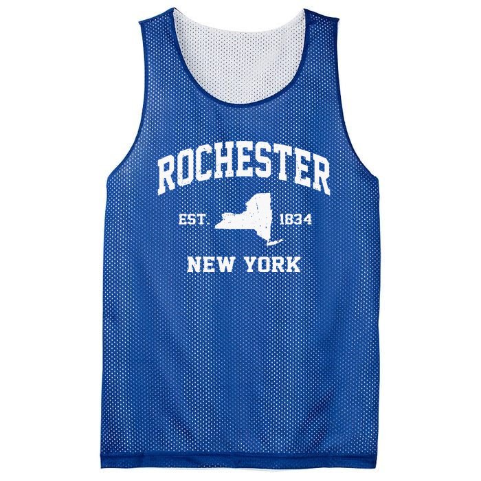 Rochester New York NY vintage State Athletic Style Mesh Reversible Basketball Jersey Tank