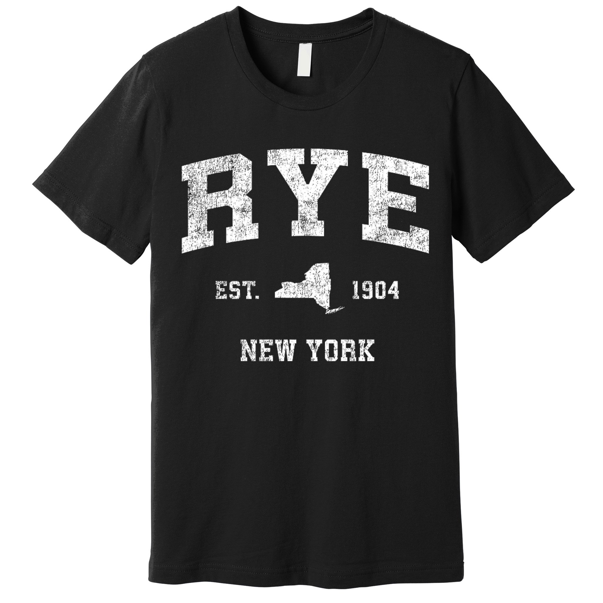 Rye New York Ny Vintage Sports Design Premium T-Shirt