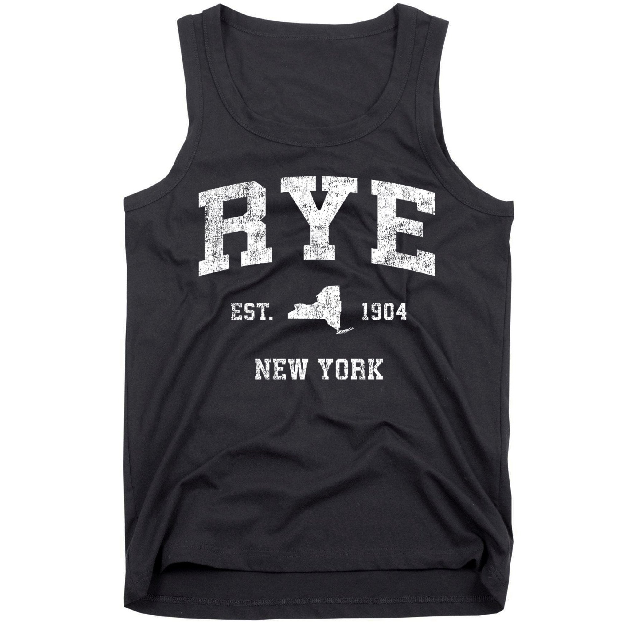 Rye New York Ny Vintage Sports Design Tank Top
