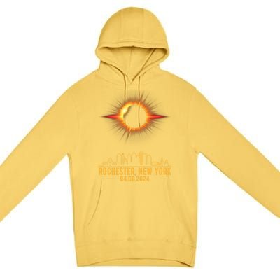 Rochester New York Total Solar Eclipse 04.08.2024 Premium Pullover Hoodie