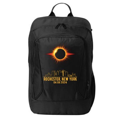 Rochester New York Total Solar Eclipse 04.08.2024 City Backpack