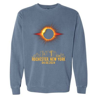 Rochester New York Total Solar Eclipse 04.08.2024 Garment-Dyed Sweatshirt