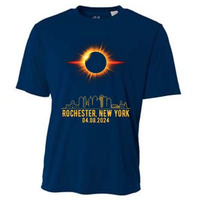 Rochester New York Total Solar Eclipse 04.08.2024 Cooling Performance Crew T-Shirt