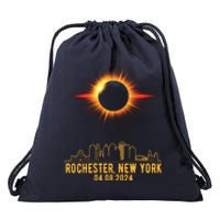 Rochester New York Total Solar Eclipse 04.08.2024 Drawstring Bag