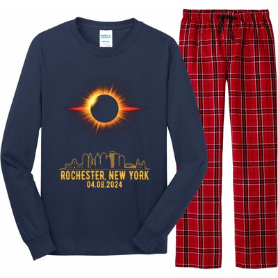 Rochester New York Total Solar Eclipse 04.08.2024 Long Sleeve Pajama Set