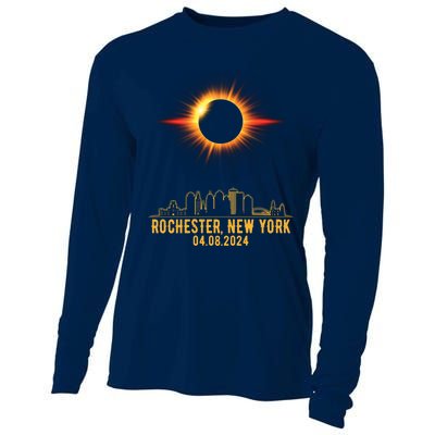 Rochester New York Total Solar Eclipse 04.08.2024 Cooling Performance Long Sleeve Crew