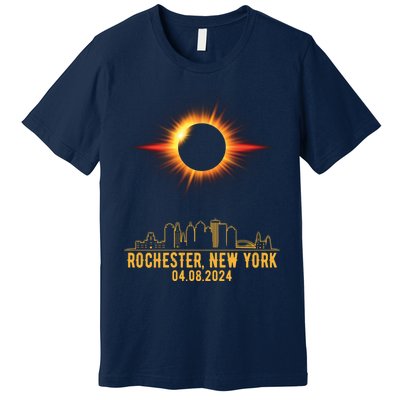 Rochester New York Total Solar Eclipse 04.08.2024 Premium T-Shirt