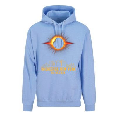 Rochester New York Total Solar Eclipse 04.08.2024 Unisex Surf Hoodie