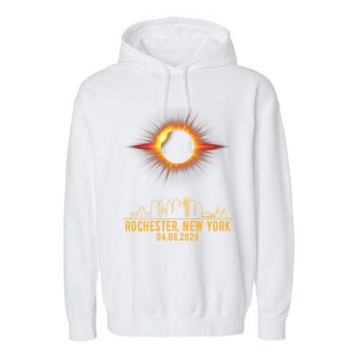 Rochester New York Total Solar Eclipse 04.08.2024 Garment-Dyed Fleece Hoodie