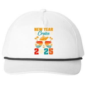 Retro New Years Cruise 2025 Cruise Squad New Years Eve Party Great Gift Snapback Five-Panel Rope Hat