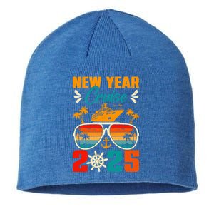 Retro New Years Cruise 2025 Cruise Squad New Years Eve Party Great Gift Sustainable Beanie