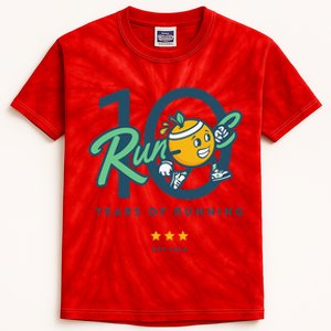 Run Oc 10 Year Anniversary Kids Tie-Dye T-Shirt