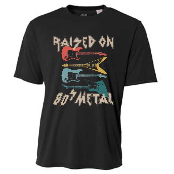 Raised On 80s Metal 80s Rock Hair Bands Metal Music Fans Cooling Performance Crew T-Shirt