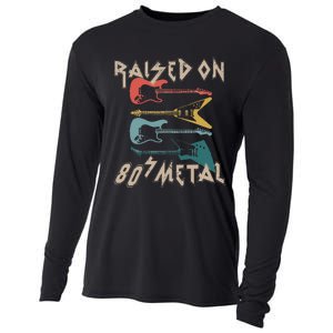 Raised On 80s Metal 80s Rock Hair Bands Metal Music Fans Cooling Performance Long Sleeve Crew