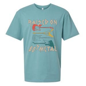 Raised On 80s Metal 80s Rock Hair Bands Metal Music Fans Sueded Cloud Jersey T-Shirt