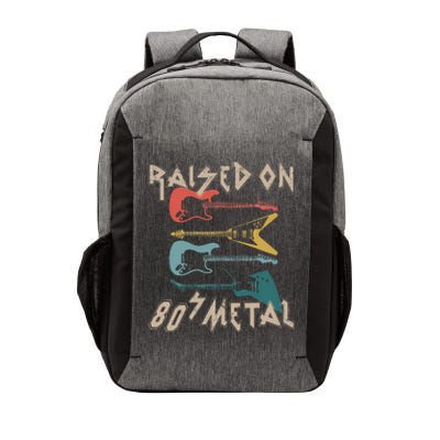 Raised On 80s Metal 80s Rock Hair Bands Metal Music Fans Vector Backpack