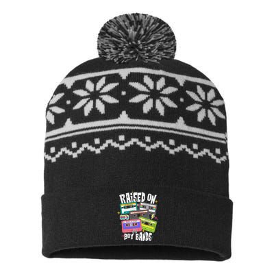 Raised On 90s Boy Bands Cassette Tape USA-Made Snowflake Beanie