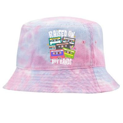 Raised On 90s Boy Bands Cassette Tape Tie-Dyed Bucket Hat