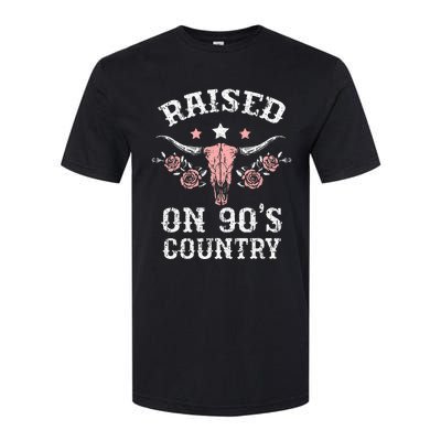 Raised On 90S Country Southern Western Cowgirl Softstyle CVC T-Shirt