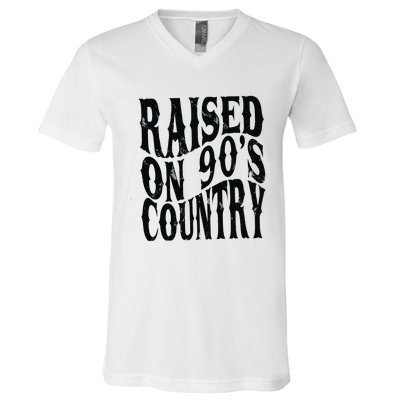 Raised On 90s Country V-Neck T-Shirt