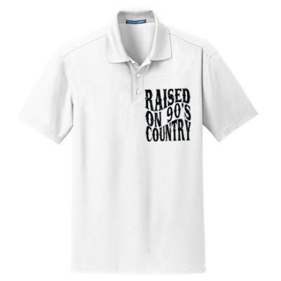 Raised On 90s Country Dry Zone Grid Polo