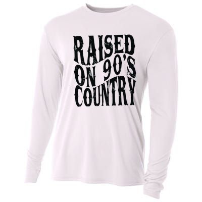 Raised On 90s Country Cooling Performance Long Sleeve Crew