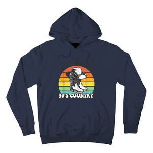 Raised On 90's Country Music Funny Tall Hoodie