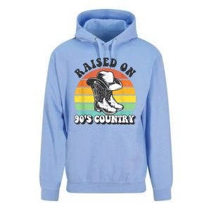 Raised On 90's Country Music Funny Unisex Surf Hoodie