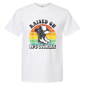 Raised On 90's Country Music Funny Garment-Dyed Heavyweight T-Shirt