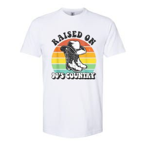 Raised On 90's Country Music Funny Softstyle CVC T-Shirt