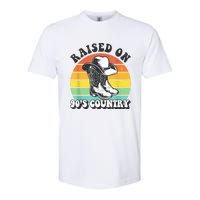 Raised On 90's Country Music Funny Softstyle CVC T-Shirt